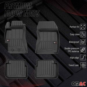 Subaru Impreza WRX Floor Mat - Omac - Proline Premium TPE - Black - '08-'14